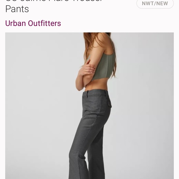 NWTGray work pants with a flared leg - Picture 3 of 9